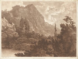Un segundo dibujo hecho a partir de la misma mancha de Alexander Cozens and William Pether