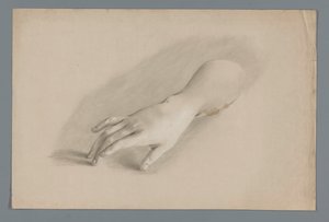 Modelo de yeso de una mano de Alexander Cranendoncq