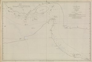 Plans of Ports, Dalrymple, Alexander publicado en 1791 ID Número 41167-2001 Una carta plana de parte del Golfo de Persia, parcialmente corregida por el Teniente Edward Harvey 1778 de Alexander Dalrymple