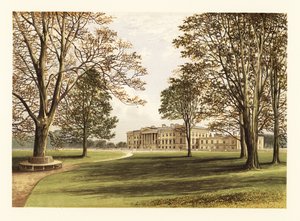Palacio de Hamilton, Lanarkshire, Escocia. ,1880 (grabado)