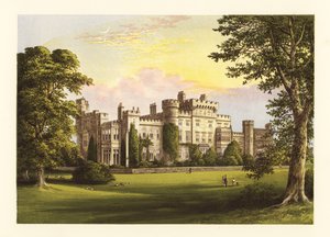 Castillo de Hawarden, Flintshire, Gales. de Alexander Francis (after) Lydon