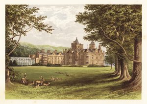 Holker Hall, Lancashire, Inglaterra. ,1880 (grabado) de Alexander Francis (after) Lydon