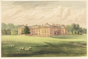 Casa de Holme Lacy, Herefordshire, Inglaterra. 1880 (grabado) de Alexander Francis (after) Lydon
