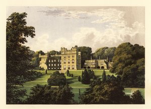 Hutton Hall, Cumbria, Inglaterra. ,1880 (grabado) de Alexander Francis (after) Lydon