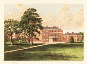 Trafalgar House, Wiltshire, Inglaterra. ,1880 (grabado) de Alexander Francis (after) Lydon