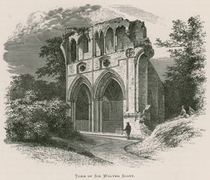 Abadía de Dryburgh, tumba de Sir Walter Scott de Alexander Francis Lydon