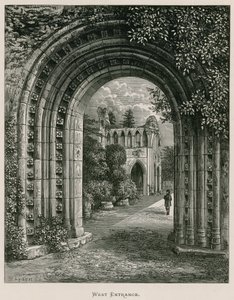 Abadía de Dryburgh, Entrada Oeste