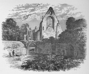 Desde el Claustro, Abadía de Dryburgh, c1880, 1897 de Alexander Francis Lydon