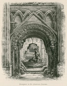 Abadía de Glastonbury, Puerta en la Capilla de San José de Alexander Francis Lydon