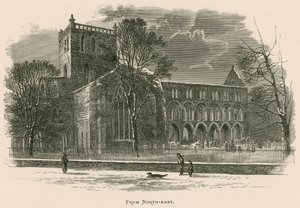 Abadía de Jedburgh, desde el noreste