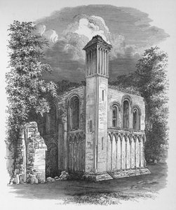 Capilla de San José, desde el noroeste, Abadía de Glastonbury, c1880, 1897 de Alexander Francis Lydon