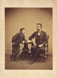 [Abraham Lincoln y su hijo Thomas (Tad)] de Alexander Gardner