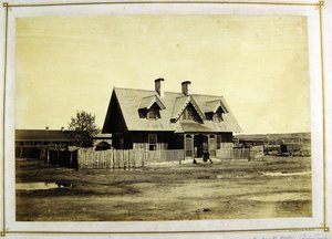 La casa del Coronel Bullock, comerciante indio, Fort Laramie, 1868