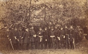 General McClellan y su estado mayor, ca. 1863