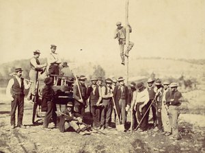 Cuerpo Telegráfico Militar, Ejército del Potomac, Berlín, Octubre 1862, 1862 de Alexander Gardner