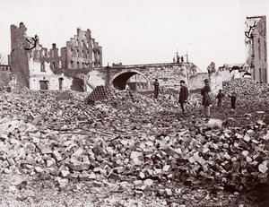 Ruinas al final del puente del ferrocarril de Richmond y Petersburg, Richmond de Alexander Gardner