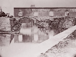 Ruinas cerca de la cuenca del canal, Richmond, 1865 de Alexander Gardner