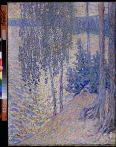 "Les bouleaux" (Los abedules) Pintura de Alexander Fyodorovich Gaush (1873-1947) 1910 environ Museo Estatal de Arte de la República de Chuvash Tcheboksary de Alexander Gaush
