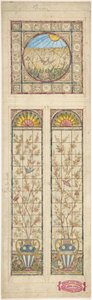 Diseño para una vidriera, 1866-92