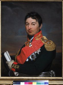 General Alexandre Dmitrievitch Balachov - Retrato del General Alexander Dmitriyevich Balashov (1770-1837) - Alexander Grigoryevich Varnek (1782-1843). Óleo sobre lienzo de Alexander Grigoryevich Vanek