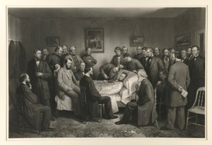 Lincoln en su lecho de muerte