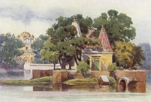 Un Templo en el Tanque en Thanesar de Alexander Henry Hallam Murray