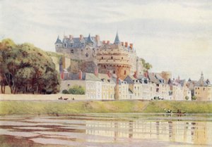Amboise, el castillo (litografia en color) de Alexander Henry Hallam Murray