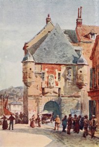 Honfleur, Harbour Gateway (litografia en color) de Alexander Henry Hallam Murray