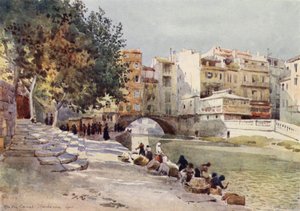 Narbonne, "El canal de los dos mares" (litografia en color) de Alexander Henry Hallam Murray