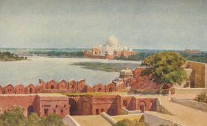 El Taj desde el Fuerte, Agra, c1880 de Alexander Henry Hallam Murray