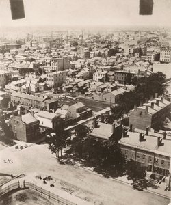 Vista suroeste desde la cúpula del juzgado en Chicago, 1858 de Alexander Hesler