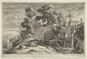 Landscape with a Woman Spinning