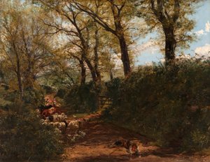 Sol de primavera: Un camino cerca de Melrose de Alexander Jnr. Fraser