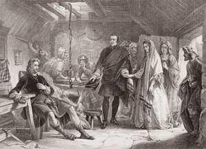 El primer encuentro del Príncipe Carlos y Flora Macdonald en la isla de South Uist, 1747, de 