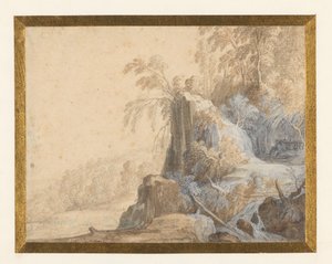 Paisaje con un ermitaño de Alexander Keirincx