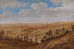 Castillo de Richmond, Yorkshire, 1639 de Alexander Keirincx