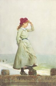 Niña en el malecón de Alexander M. Rossi