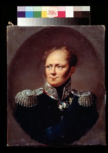 Retrato del emperador Alejandro I. Alejandro I Pavlovich Romanov (1777-1825), emperador de Rusia. Pintura de Alexander (Alejandro) Molinari (1772-1831). Óleo sobre lienzo. Museo de Bellas Artes Pushkin, Moscú.