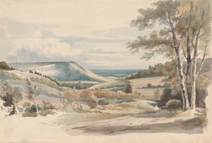 Boxhill desde West Humble Lane de Alexander Monro