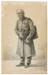 Un veterano del Ejército Imperial Ruso, 1837 de Alexander Orlowski