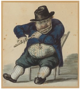 Giacomo Quarenghi, con la Orden de los Caballeros de Malta y tocando la flauta