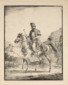 Persa a caballo, 1820