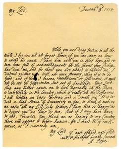 Carta de Alexander Pope a Charles Montagu, 3 de diciembre de 1714 de Alexander Pope