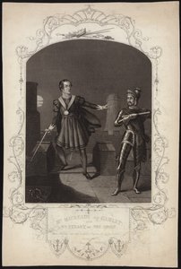 El Sr. Macready como Hamlet y el Sr. Stuart como El Fantasma de Alexander Reid
