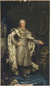 Retrato del rey Gustavo III de Suecia (1746-1792) de Alexander Roslin