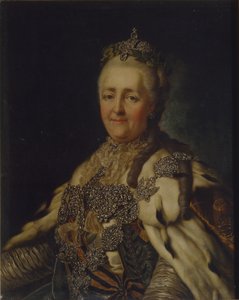 Retrato de la Emperatriz Catalina II 1729-1796 de Alexander Roslin