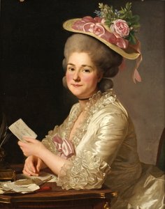 Retrato de Marie Emilie Cuivilliers, nacida Boucher, 1779 de Alexander Roslin