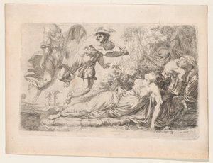 Perseo y la Medusa dormida de Alexander Runciman