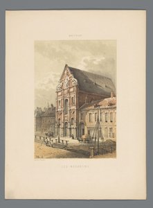 Iglesia de los Agustinos en Maastricht Les Augustins (título sobre objeto) Monumentos de Maastricht (título de la serie) de Alexander Schaepkens