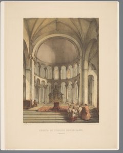 Furgoneta interior Onze-Lieve-Vrouwe-Basiliek te Maastricht Coro de la iglesia de Notre-Dame, en Maestricht (título sobre objeto) Monumentos antiguos de arquitectura desde el siglo XI hasta el siglo XIII en Limburg (título de la serie)
